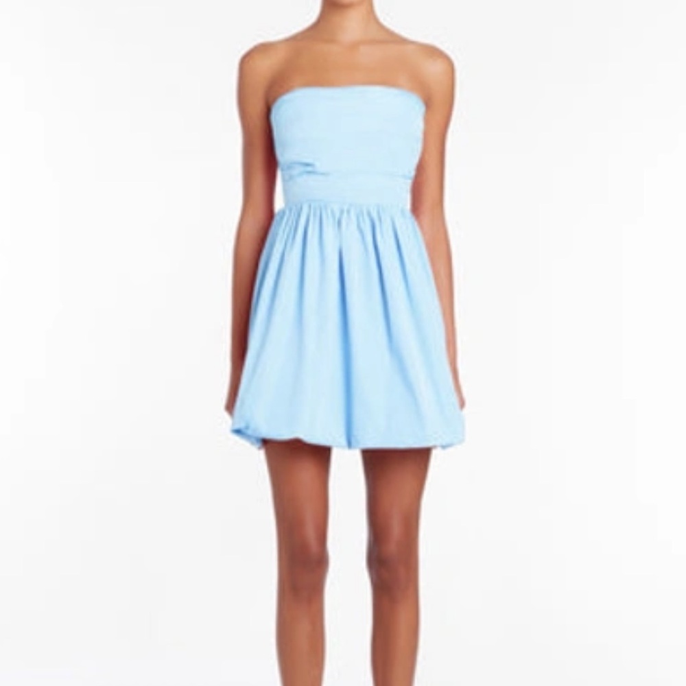 Amanda Uprichard Light Blue Mini Dress